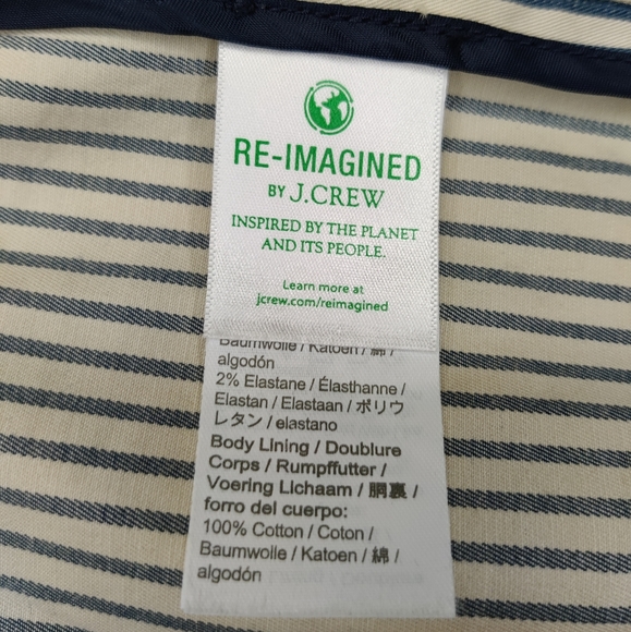 JCrew Blue and White stripe one button Alfie Blazer - Picture 4 of 5